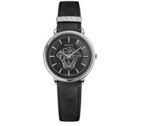 Versace Damen Uhr Armbanduhr V-Circle VE8102619 Leder