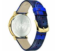 Versace Damen Armbanduhr V-CIRCLE The Clans blau, gold 38 mm VE8100218