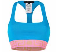 VERSACE Damen Bustier - TOPEKA, Unterwäsche, Bralette, Organic Cotton, Bi-Stretch Blau/Rosa XL