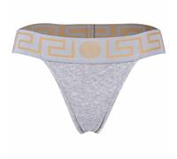 VERSACE Damen String - TOPEKA, Unterwäsche, Tanga, Organic Cotton, Bi-Stretch Grau / XL XL Grau