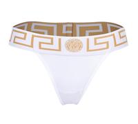 VERSACE Damen String - TOPEKA, Unterwäsche, Tanga, Organic Cotton, Bi-Stretch Weiß L