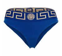 VERSACE Damen Slip - TOPEKA, Unterwäsche, Organic Cotton, Bi-Stretch Blau L