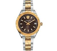 Versace Damen Analog Quarz Uhr mit Edelstahl Armband Hellen V1204 0015