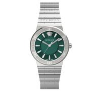 Versace VEVH00920 Greca Logo grün silber Edelstahl Armband Uhr Damen NEU
