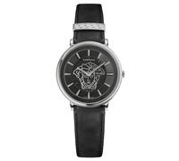 Versace Damen Armbanduhr V-Circle VE8102619 38 mm Leder schwarz 5 ATM