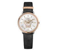 Versace Damen Uhr Armbanduhr V-Circle VE8102919 Leder