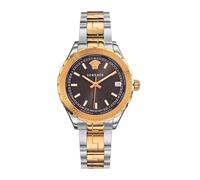Versace Damen Analog Quarz Uhr mit Edelstahl Armband Hellen V1204 0015