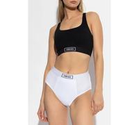 Versace - Fitted Crop Top With Racerback Design - Größe L - schwarz