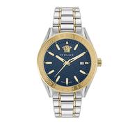 Versace Graue Edelstahl Armbanduhr Einheitsgröße