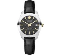 Versace Greca Classic Damenuhr Automatic silber schwarz