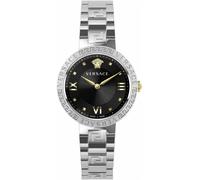 Versace Greca Lady Damenarmbanduhr Schwarz Silber