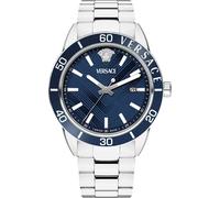 Versace Greca Urban Herrenuhr silber blau