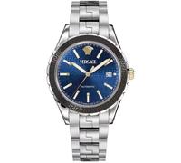Versace Hellenyium Automatic Herrenuhr silber blau