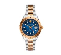 Versace Herren Uhr Armbanduhr Edelstahl Hellenyium GMT V11060017