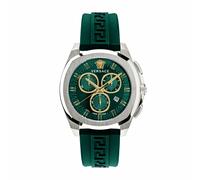 Versace Herren Armbanduhr Chronograph Chrono GEO grün, Silber 43 mm VE7CA0223