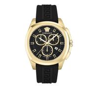 Versace Herren Armbanduhr Chronograph Chrono GEO schwarz, Gold 43 mm VE7CA0423