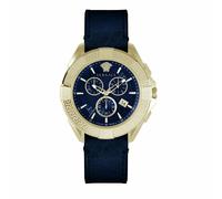 Versace Herren Armbanduhr Chronograph CHRONO SPORTY blau, gold 46 mm VE5CA0223