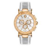 Versace Herren Armbanduhr Mystique Sport 46 mm Chronograph Armband Leder VFG160...