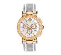 Versace Herren Armbanduhr Mystique Sport 46 mm Chronograph Armband Leder VFG160016