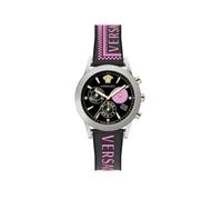 Versace Herren Armbanduhr Sport Tech 40 mm Chronograph Armband Silikon VELT01219