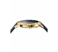 Versace Herren Armbanduhr Univers GMT blau, Gold 43 mm VEBK00318