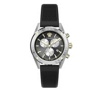 Versace Herren Armbanduhr V-Chrono 45 mm Chronograph, Datumsfenster Armband Silikon VEHB00819