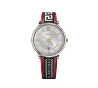 Versace Herren Armbanduhr V-circle 42 mm Multifunktionszifferblatt mit Datumsfe...