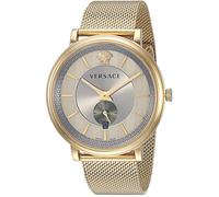 Versace Herren-Armbanduhr V-Circle Manifesto Edition Schweizer Quarz Edelstahl VBQ070017