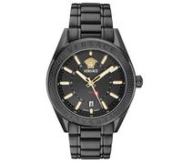 Versace Herren Armbanduhr V-CODE GMT Schwarz VEAFA0824