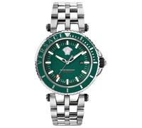 Versace Herren Armbanduhr V-Race Diver 46 mm Wasserdicht Armband Edelstahl VEAK...