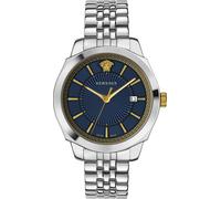 Versace Herren Armbanduhr WATCH ICON CLASSIC 42 D/BLUE B/SS - SS&IP CROWN- SS BA...