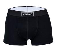 VERSACE Herren Boxershorts - CANETE, Short Trunks, Stretch Cotton, Logo, einfarbig Schwarz XL