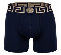 VERSACE Herren Boxershorts - TOPEKA, Bi-Stretch, Organic Cotton, einfarbig Dunkelblau S