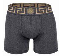VERSACE Herren Boxershorts - TOPEKA, Bi-Stretch, Organic Cotton, einfarbig Dunkelgrau XL