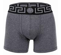 VERSACE Herren Boxershorts - TOPEKA, Bi-Stretch, Organic Cotton, einfarbig Grau/Schwarz/Silber L