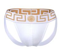 VERSACE Herren Jockstrap - TOPEKA, Jocks, Tanga Slip, Stretch Cotton Weiß XL