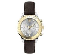 Versace Herren Schweizer Armbanduhr CHRONO SIGNAT.44 D/WSIL S/BRW BICSS/IP2N -DARK BROWN C VEV601323