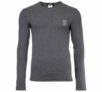 VERSACE Herren Shirt langarm - TOPEKA, Sweatshirt, Rundhals, Stretch Cotton Dunkelgrau M