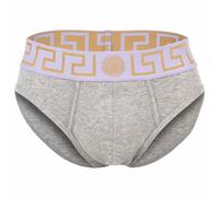 VERSACE Herren Slip - TOPEKA, Stretch Cotton, einfarbig Hellgrau 2XL