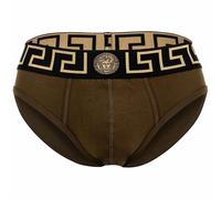 VERSACE Herren Slip - TOPEKA, Stretch Cotton, einfarbig Olivgrün L