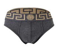 VERSACE Herren Slip - TOPEKA, Stretch Cotton, einfarbig XL Grau