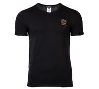VERSACE Herren T-Shirt - TOPEKA, Unterhemd, V-Ausschnitt, Stretch Cotton L Schwarz