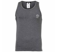 VERSACE Herren Tank Top - TOPEKA, Unterhemd, Rundhals, Stretch Cotton, einfarbig Dunkelgrau XL