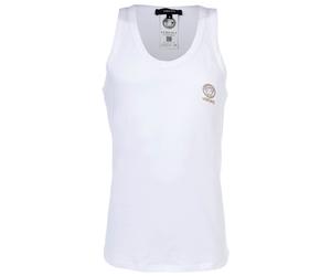 VERSACE Herren Tank Top - TOPEKA, Unterhemd, Rundhals, Stretch Cotton, einfarbig Weiß L