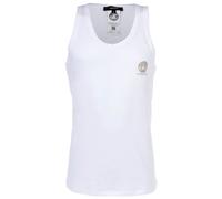 VERSACE Herren Tank Top - TOPEKA, Unterhemd, Rundhals, Stretch Cotton, einfarbig Weiß M
