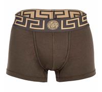 VERSACE Herren Trunk - TOPEKA, Stretch Cotton, einfarbig Khaki/Gold L