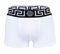 VERSACE Herren Trunk - TOPEKA, Stretch Cotton, einfarbig Weiß/Schwarz 2XL