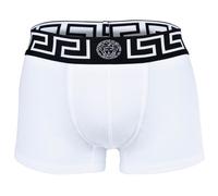 VERSACE Herren Trunk - TOPEKA, Stretch Cotton, einfarbig Weiß/Schwarz 2XL