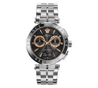 Versace Herren Analog Quarz Uhr mit Edelstahl Armband VE1D02423
