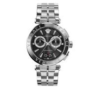 Versace Herren Analog Quarz Uhr mit Edelstahl Armband VE1D02623